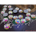 Round Sew on Rhinestones with Two Holes for Clothing Decoration